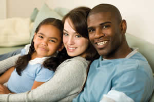 an image of an interracial family