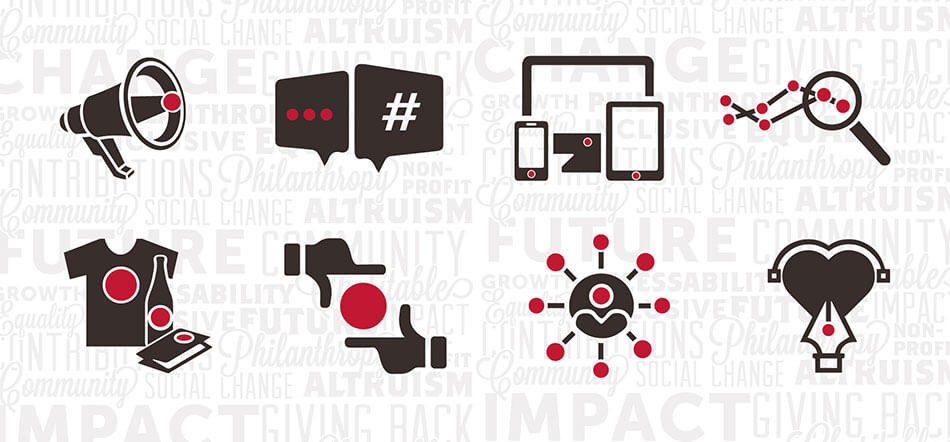 5 Steps To Create A Strong Brand With Four Icons On Top And Four Icons On Bottom