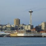 photo of Seattle skyline with Space Needle