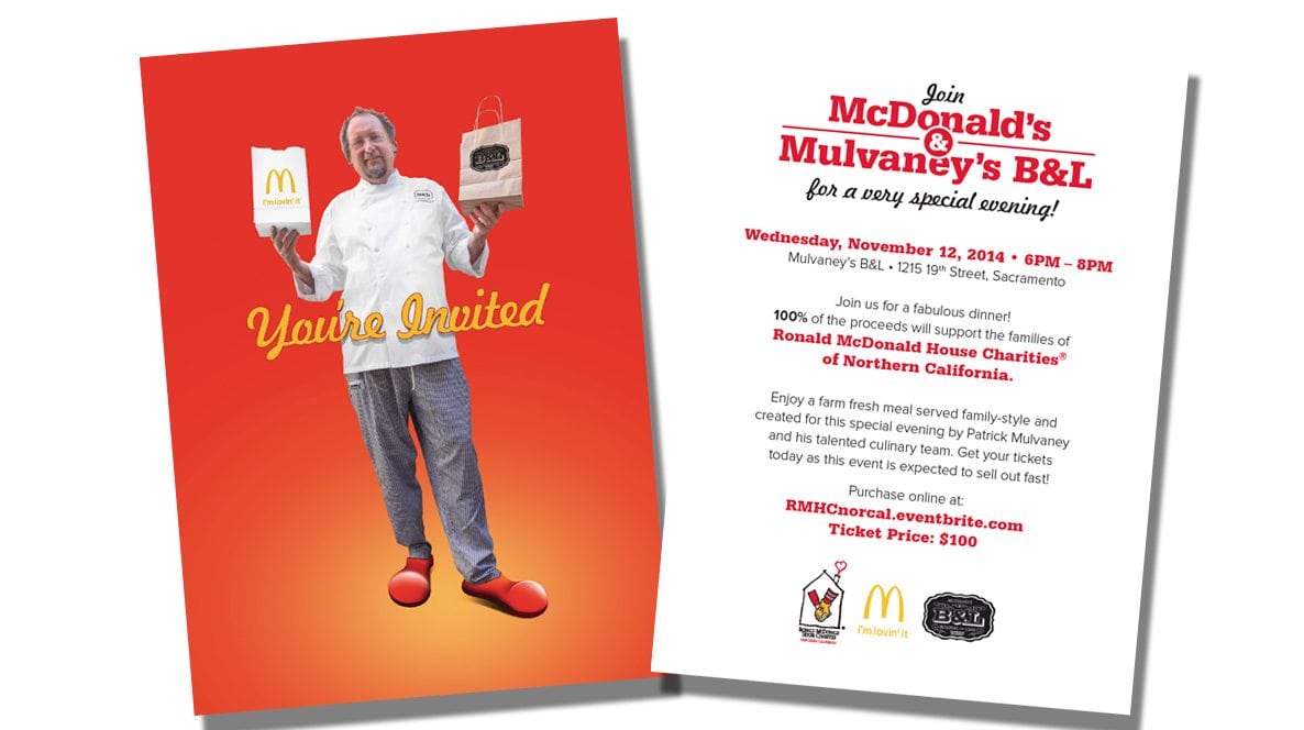 You're Invited To Join McDonalds And Mulvaney's B&L Brochure