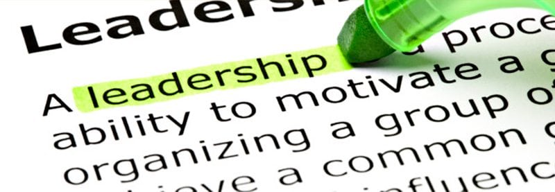 an image of some text on a page with the word "Leadership" highlighted