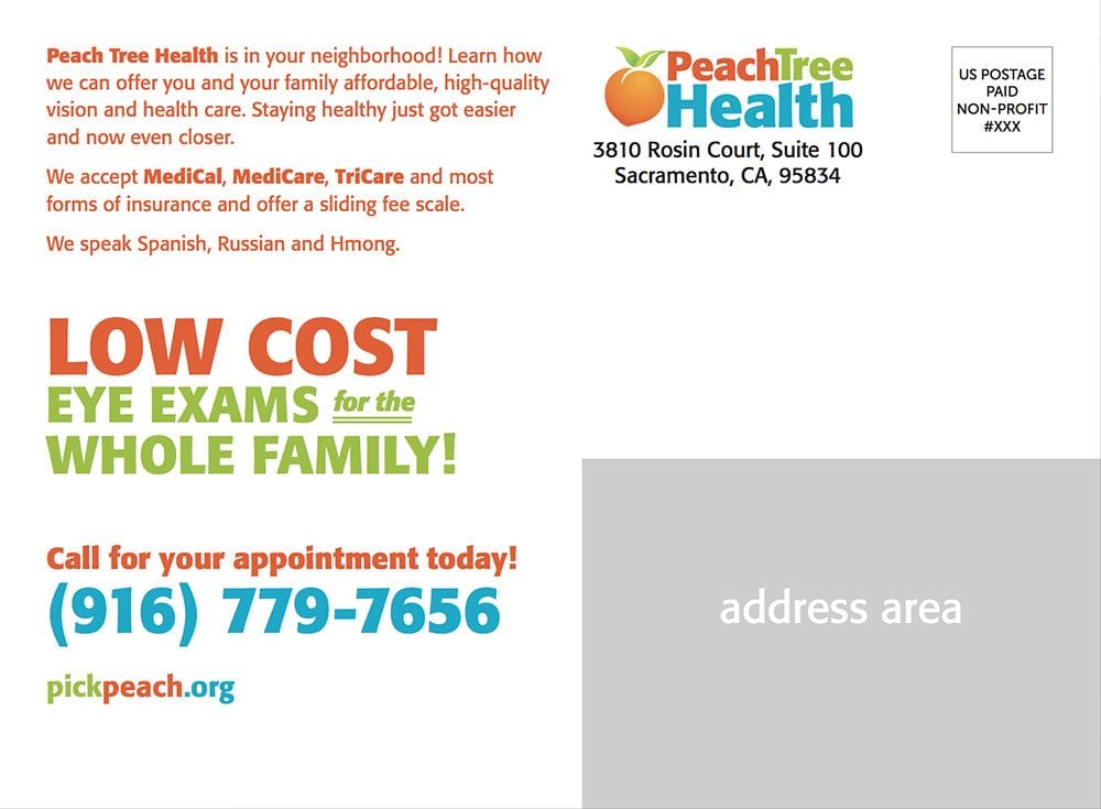 Peach Tree Health postcard