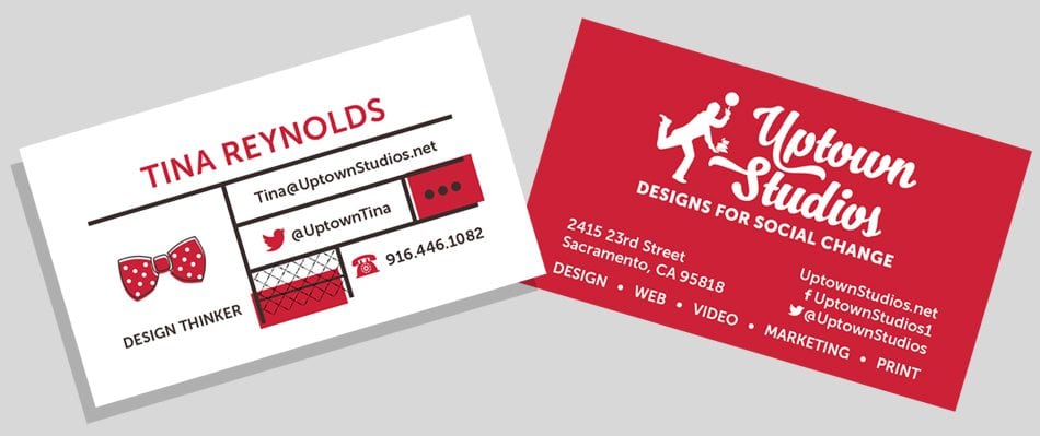 Tina Reynolds Business Card Brand