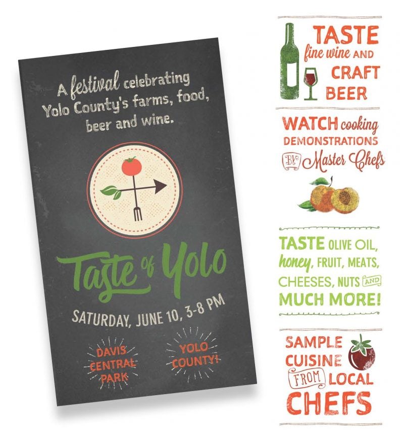 Design for Taste of Yolo event June 10