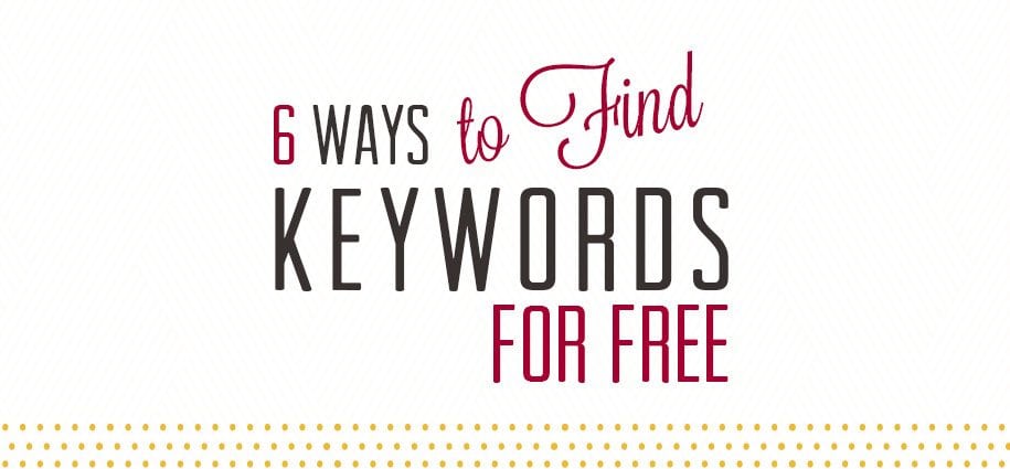 6 ways to find keywords for free graphic