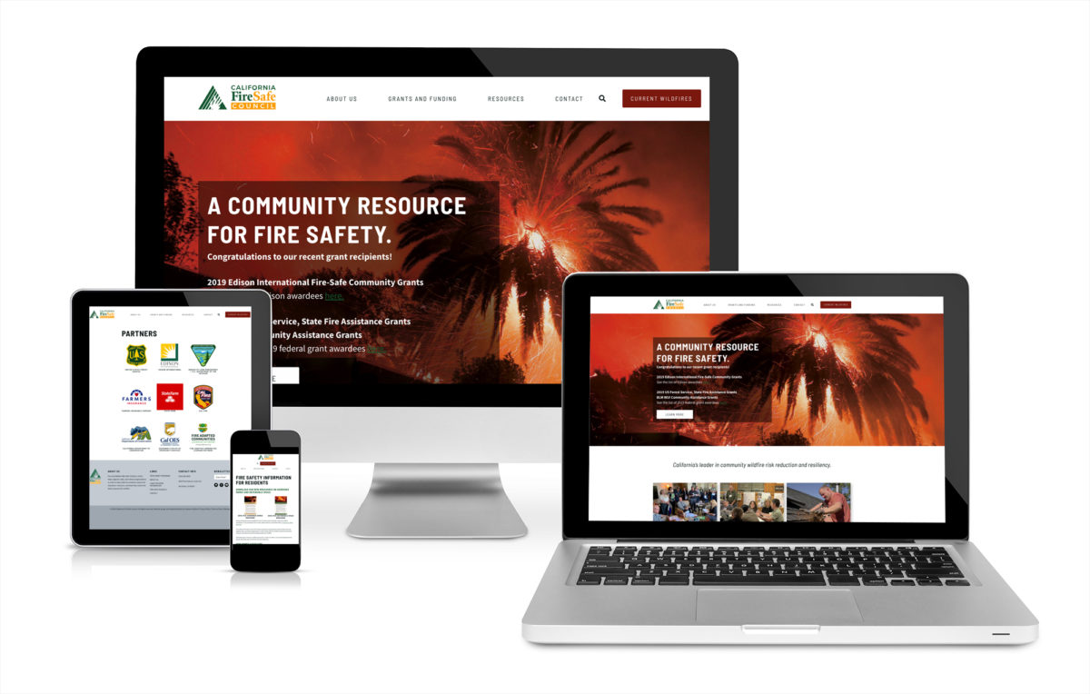 California Fire Safe Council Web Design portfolio thumbnail