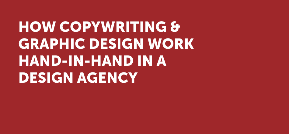 How Copywriting And Graphic Design Work Hand-In-Hand In A Design Agency On Uptown Studios Red Background