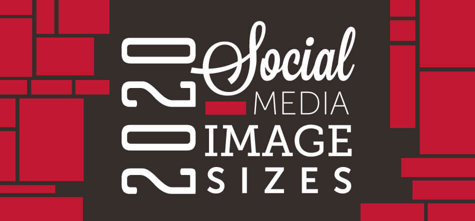 2020 Social Media Image Sizes With Red And Black Background