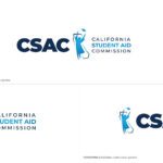 CSAC California Student Aid Commission Blue Logo Variants On White Background