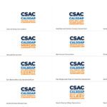 CSAC Logo Suite Listing Sixteen Logos Laid Out Over White Background