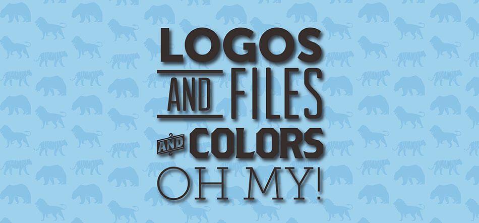 Logos And Files And Colors Oh My With Light Blue Background