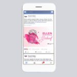 Example Of Teneral Cellars Social Media Post With Pink Background