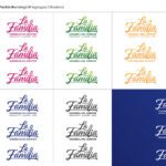 La Familia Five Logos On Top And Four Logos On Bottom